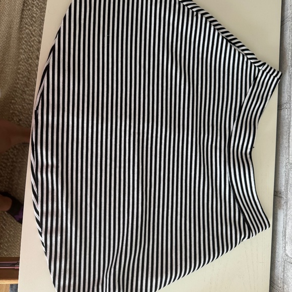 Black and White Striped Splendid Skirt - Picture 1 of 2